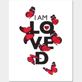 I AM LOVED-RED VERSION Posters and Art